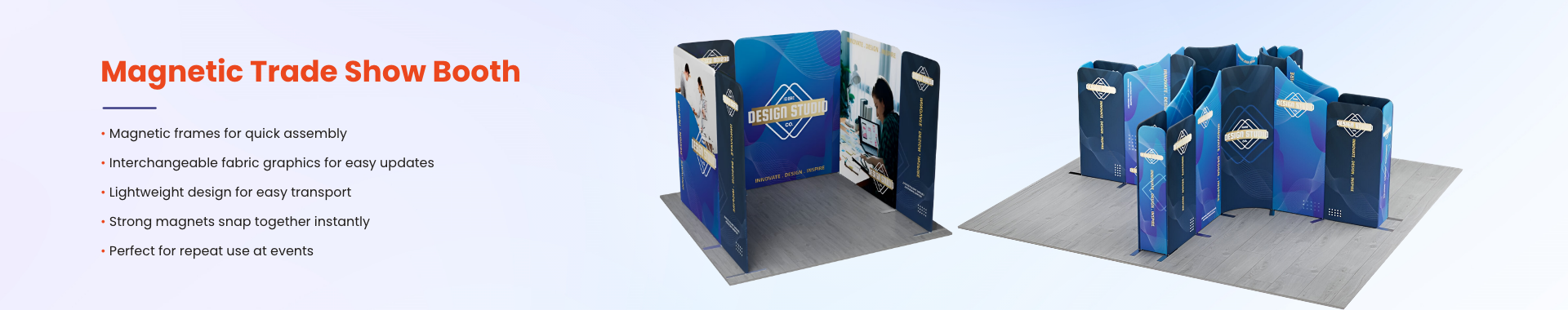 Backlit Trade Show Booths Banner