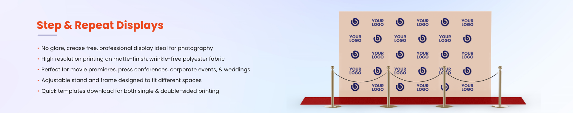 Category Banner Step-Repeat-Displays CA