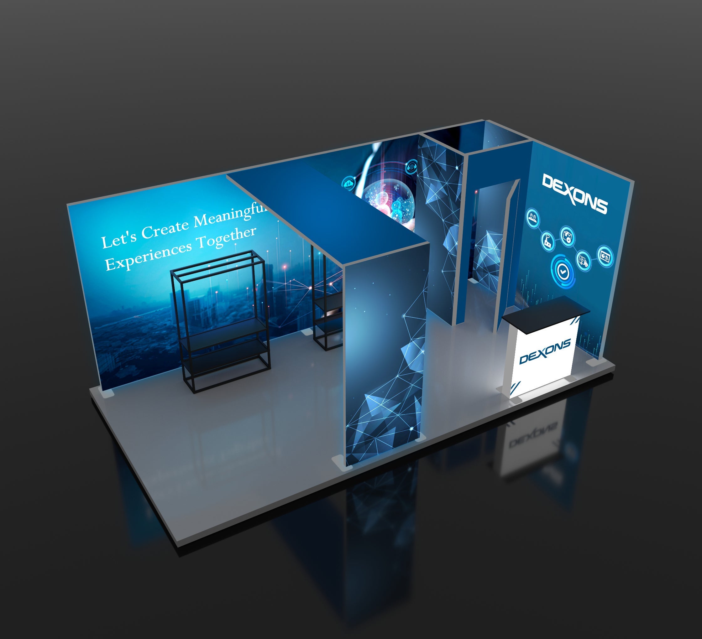 Backlit Trade Show Booths