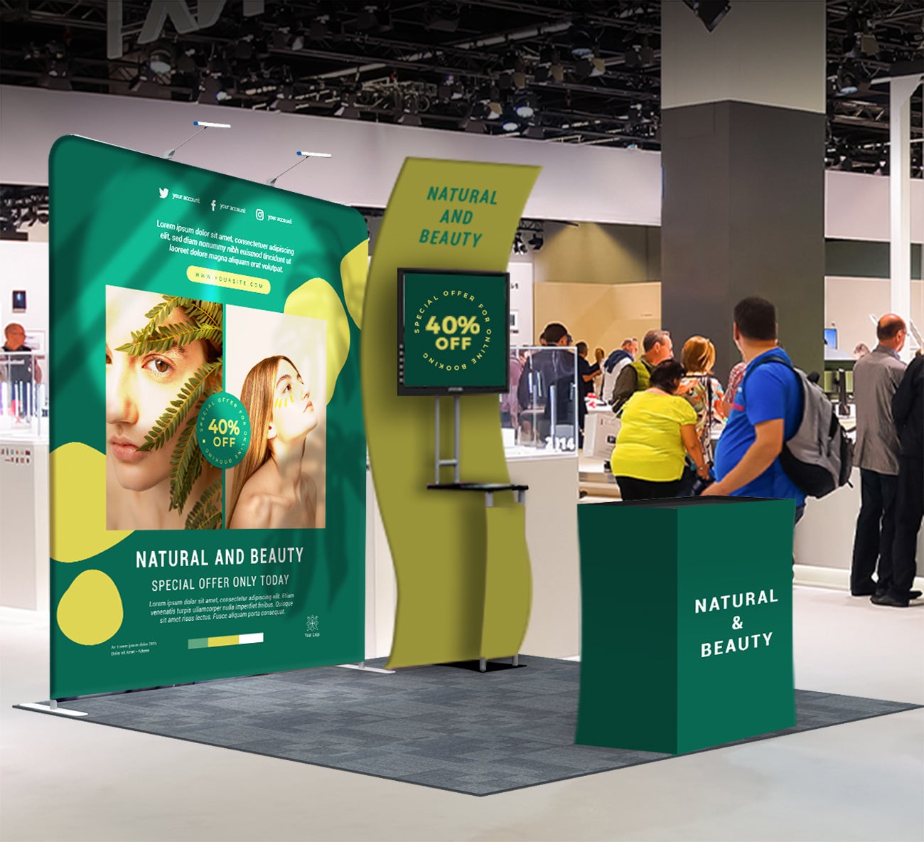 Buy 10 Ft Trade Show Booth - Design 5 |BannerBuzz CA