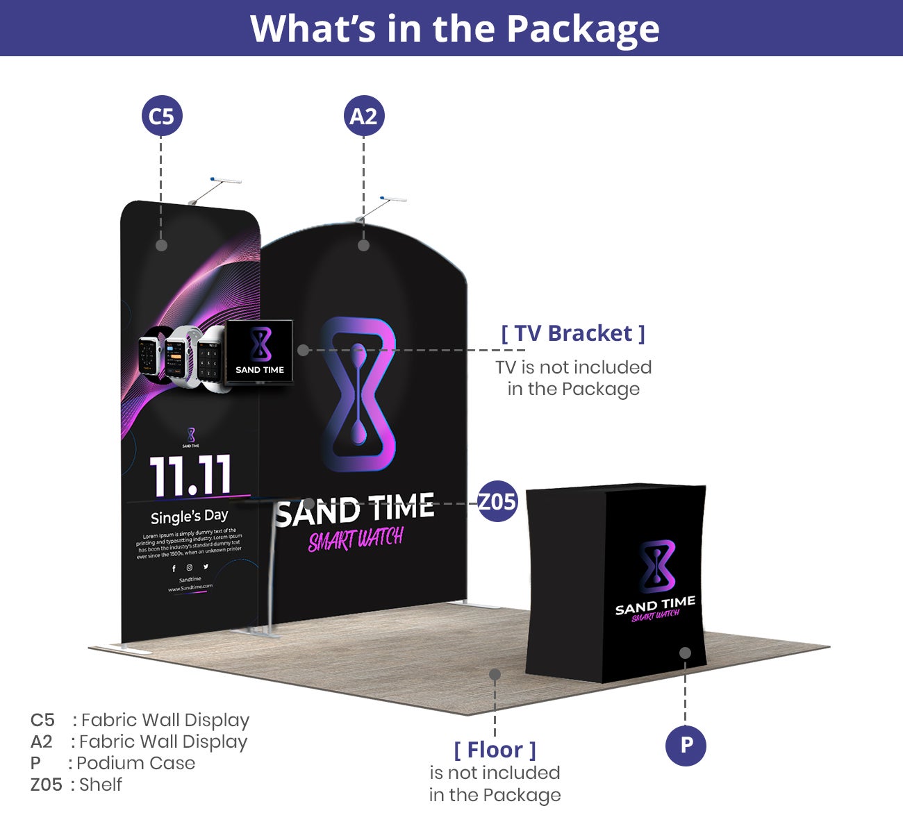 10 Ft Trade Show Booth - Design 7