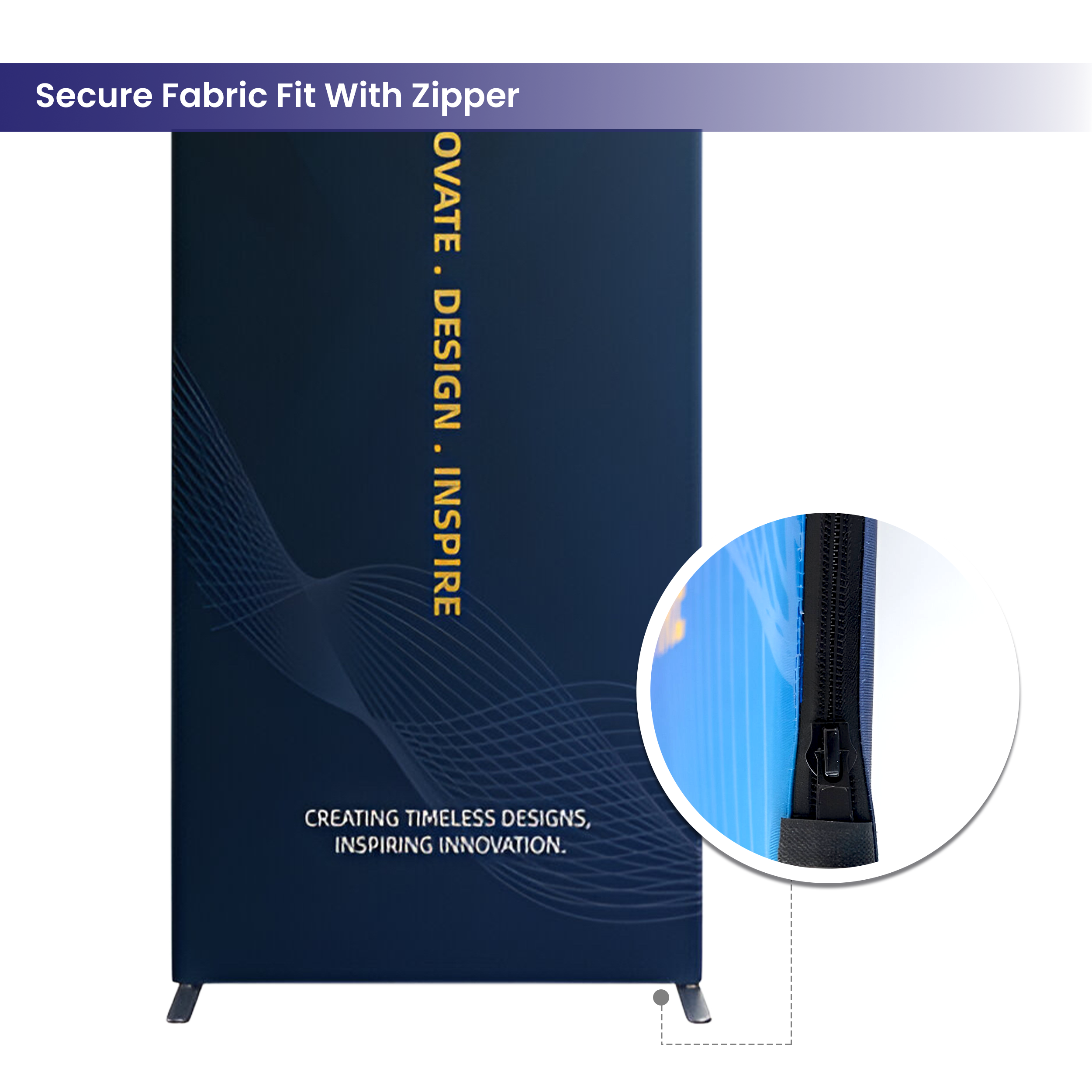 16.4x16.4ft Magnetic Modular Fabric Displays - L Shape Island
