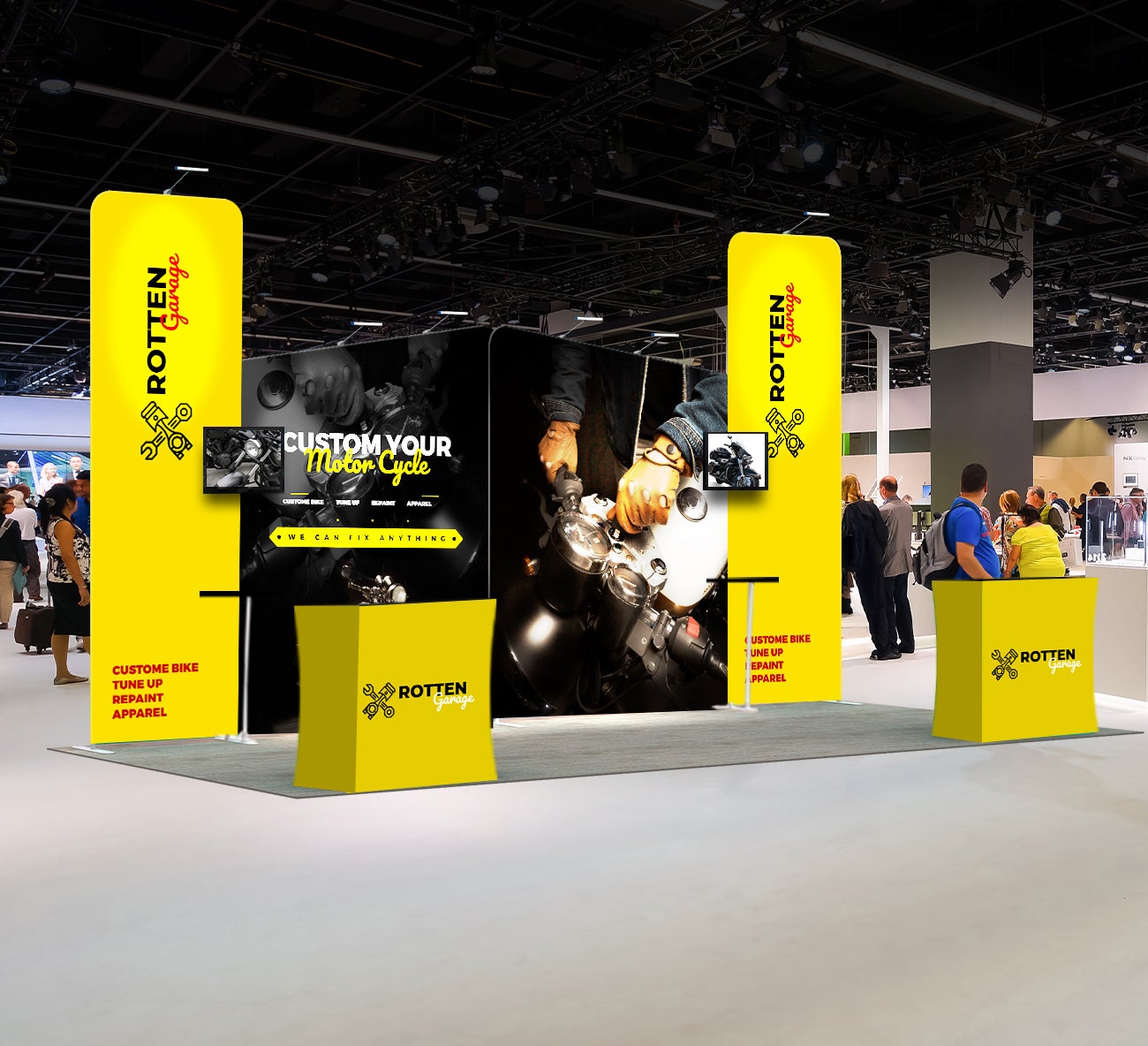【Creative Booth Design】 Buy 20 Ft Trade Show Booth - Design 3 |BannerBuzz CA