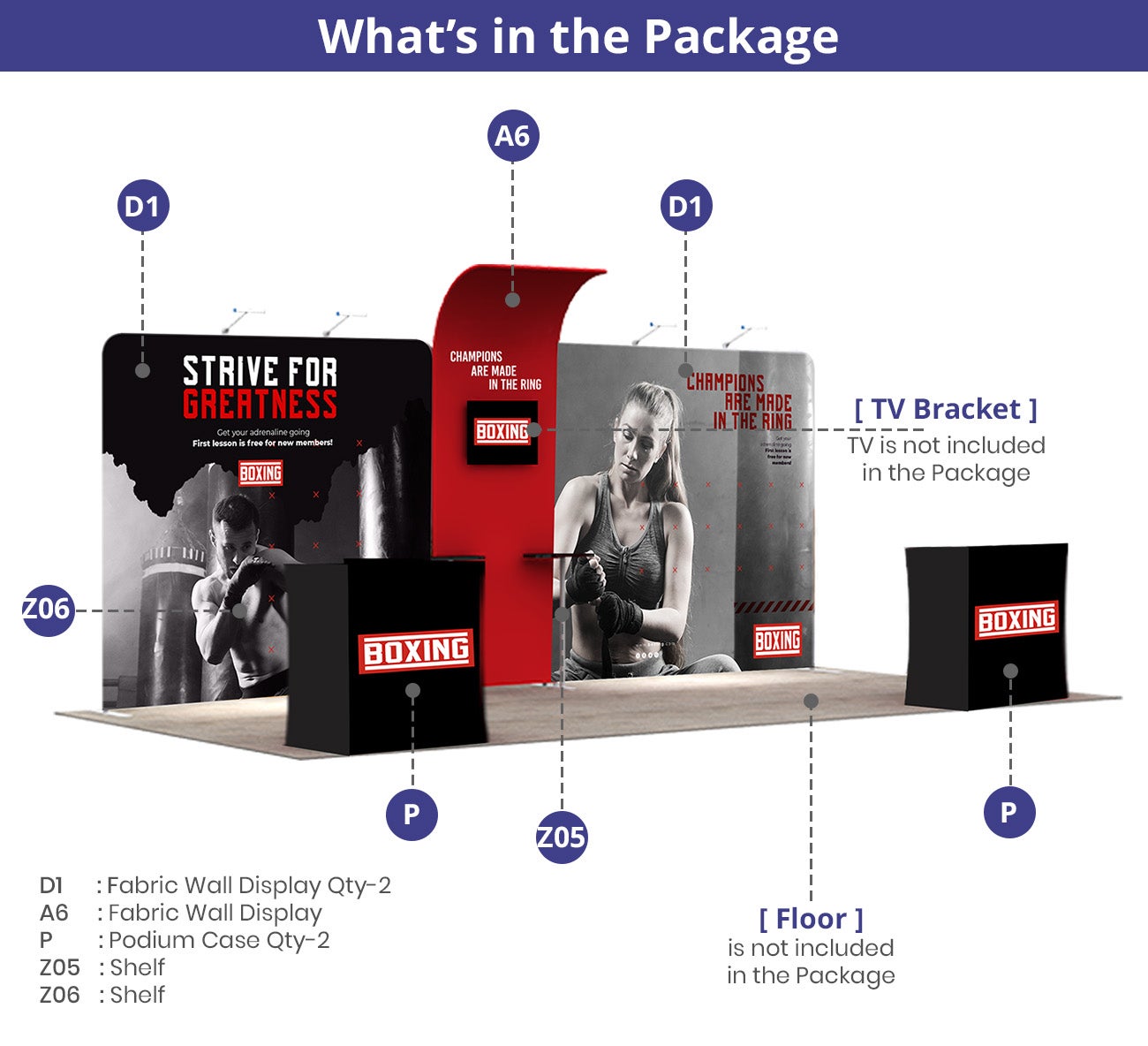 Buy 20 Ft Trade Show Booth - Design 9 |BannerBuzz CA