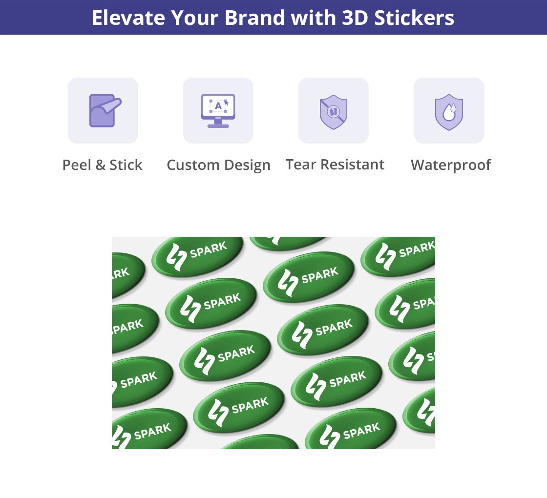 3D Dome Stickers