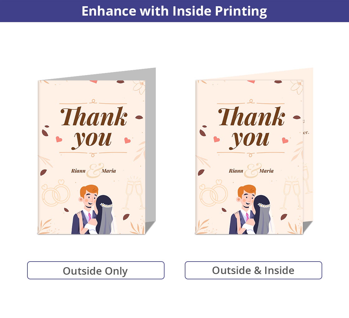 Shop Folded Thank You Cards | BannerBuzz Canada