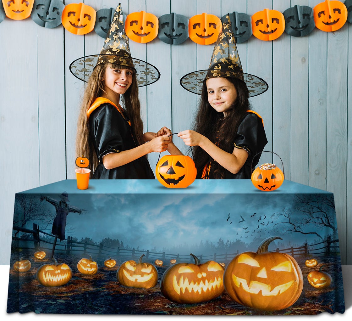 Halloween Premium Full Color Table Covers Throws
