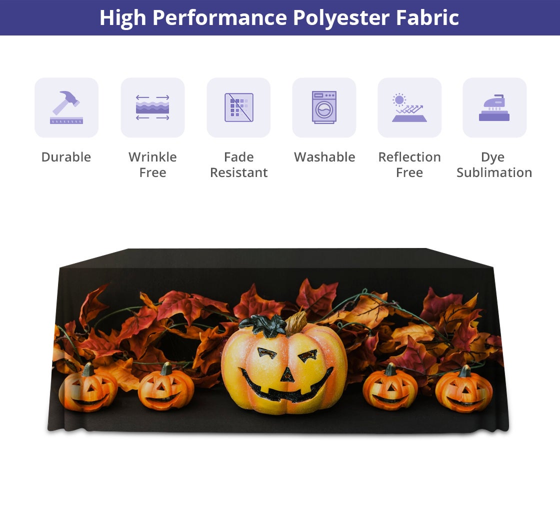 Halloween Premium Full Color Table Covers Throws