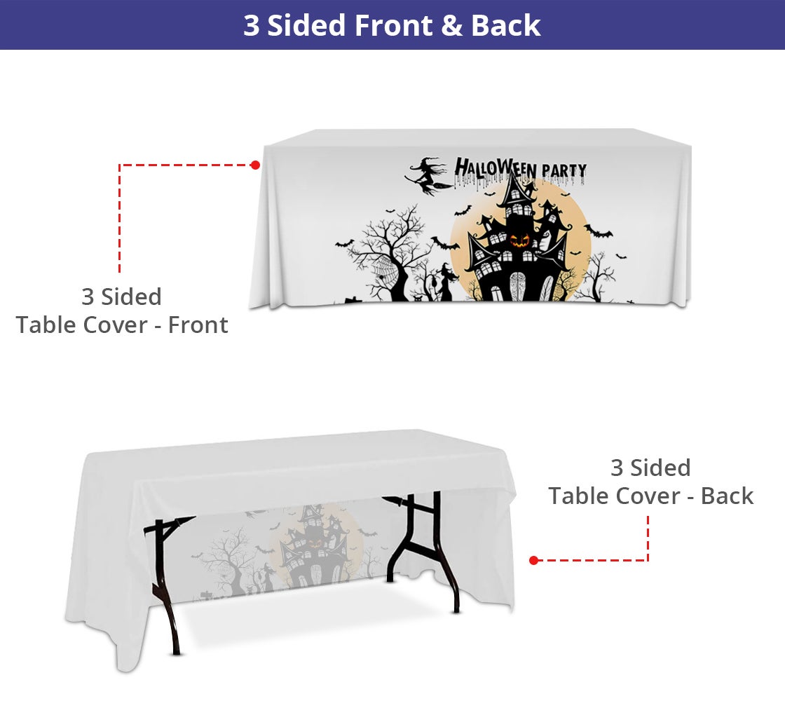 Halloween Premium Full Color Table Covers Throws