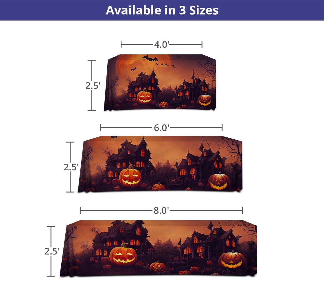 Halloween Premium Full Color Table Covers Throws