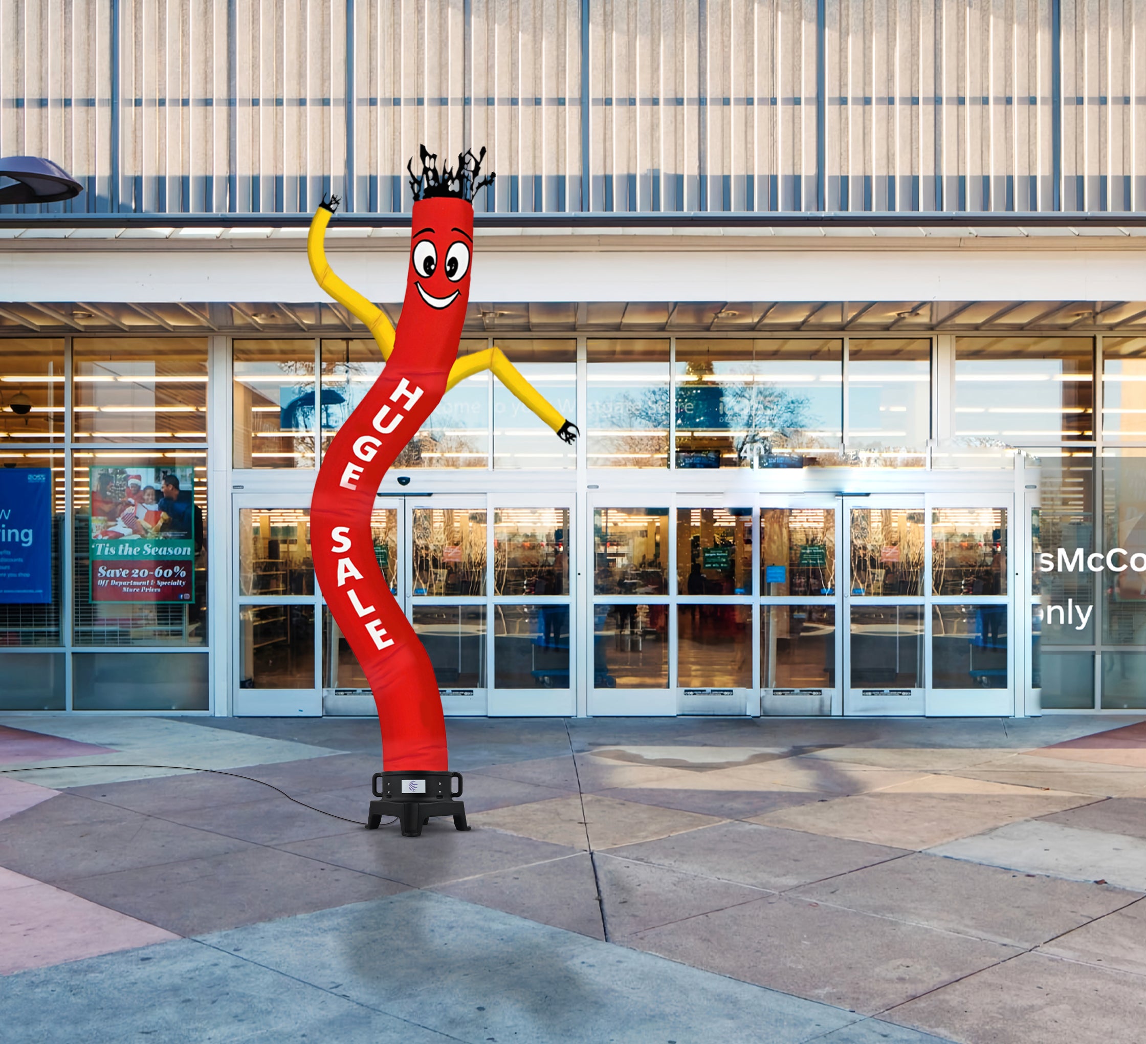 Huge Sale Inflatable Tube Man Red with Yellow Arms