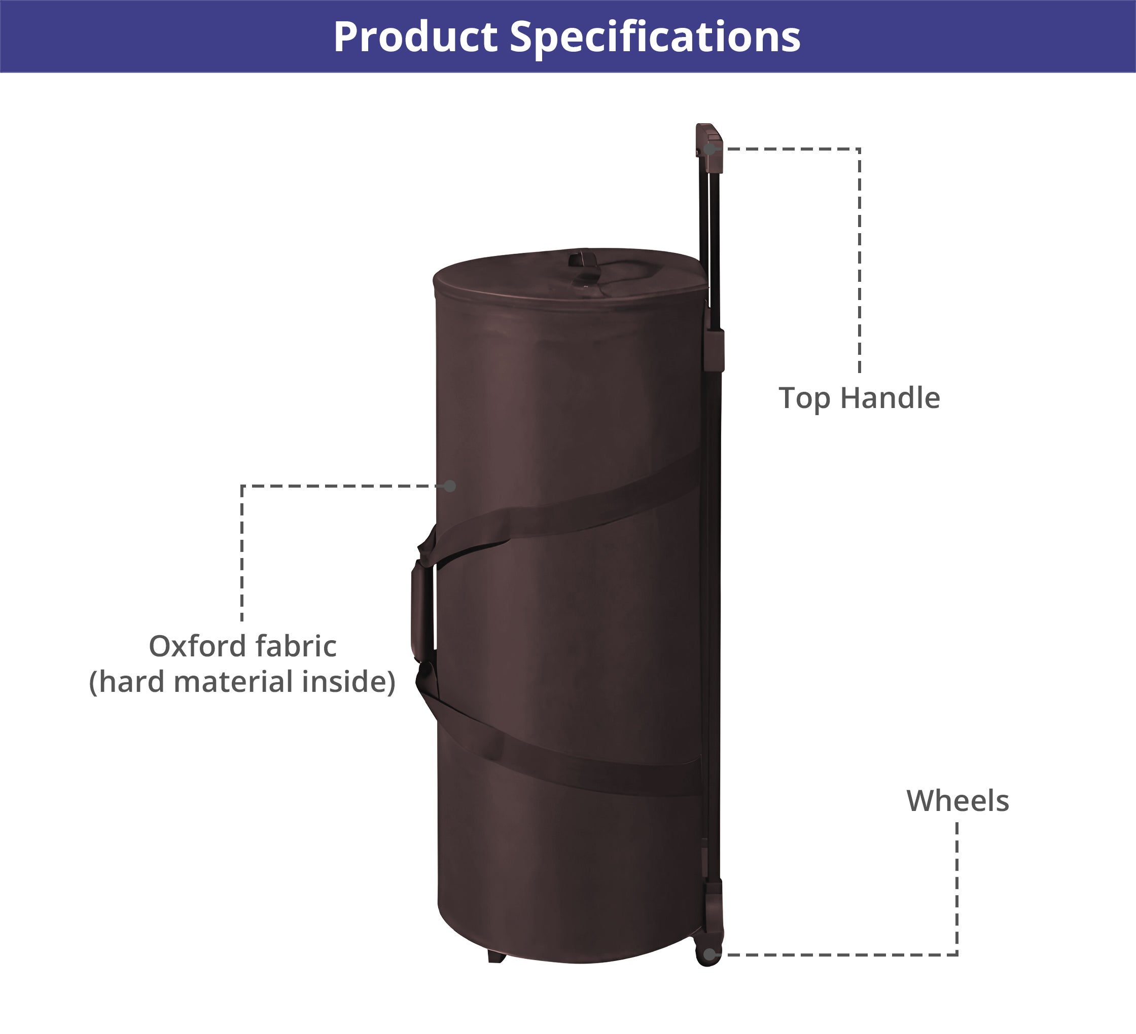 Round Nylon Bag (For Popup)
