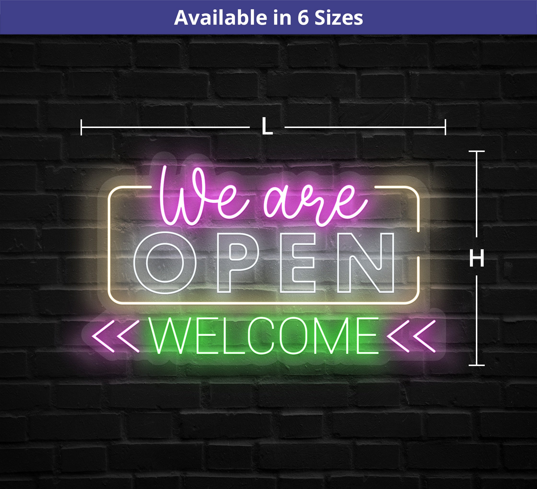 We Are Open Welcome Neon Sign Online | We Are Open Welcome Neon