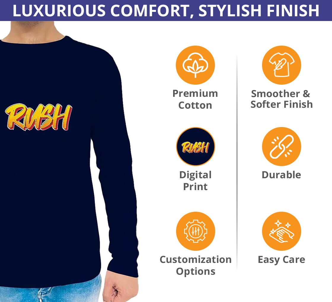 【BLUER】Logo Printed Longsleeves Shop for Blue Printed Long Sleeves Crew Neck T-Shirt