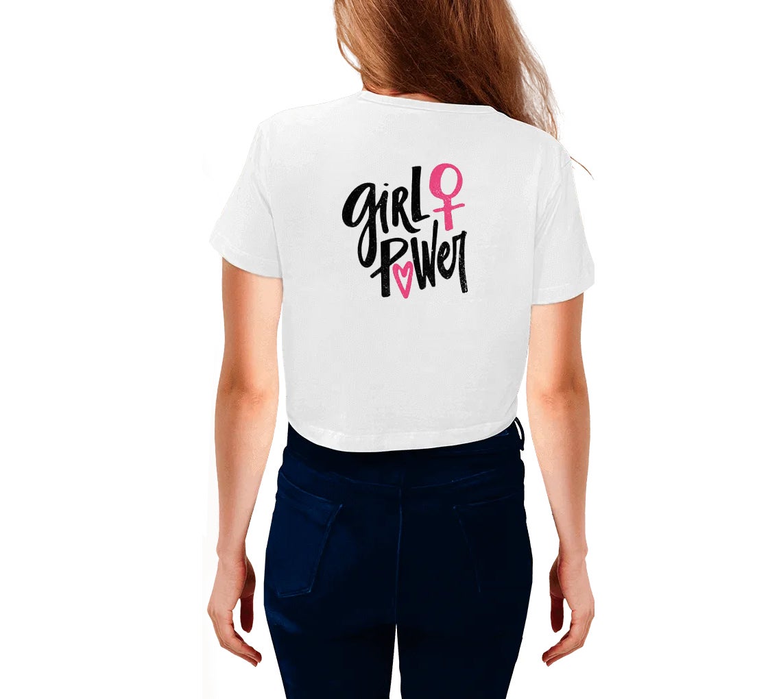 Build Your Brand T-Shirt Cropped Donna - Maglietta Basic Streetwear, Morbida, Taglio Classico, Per Personalizzare, Molti Colori