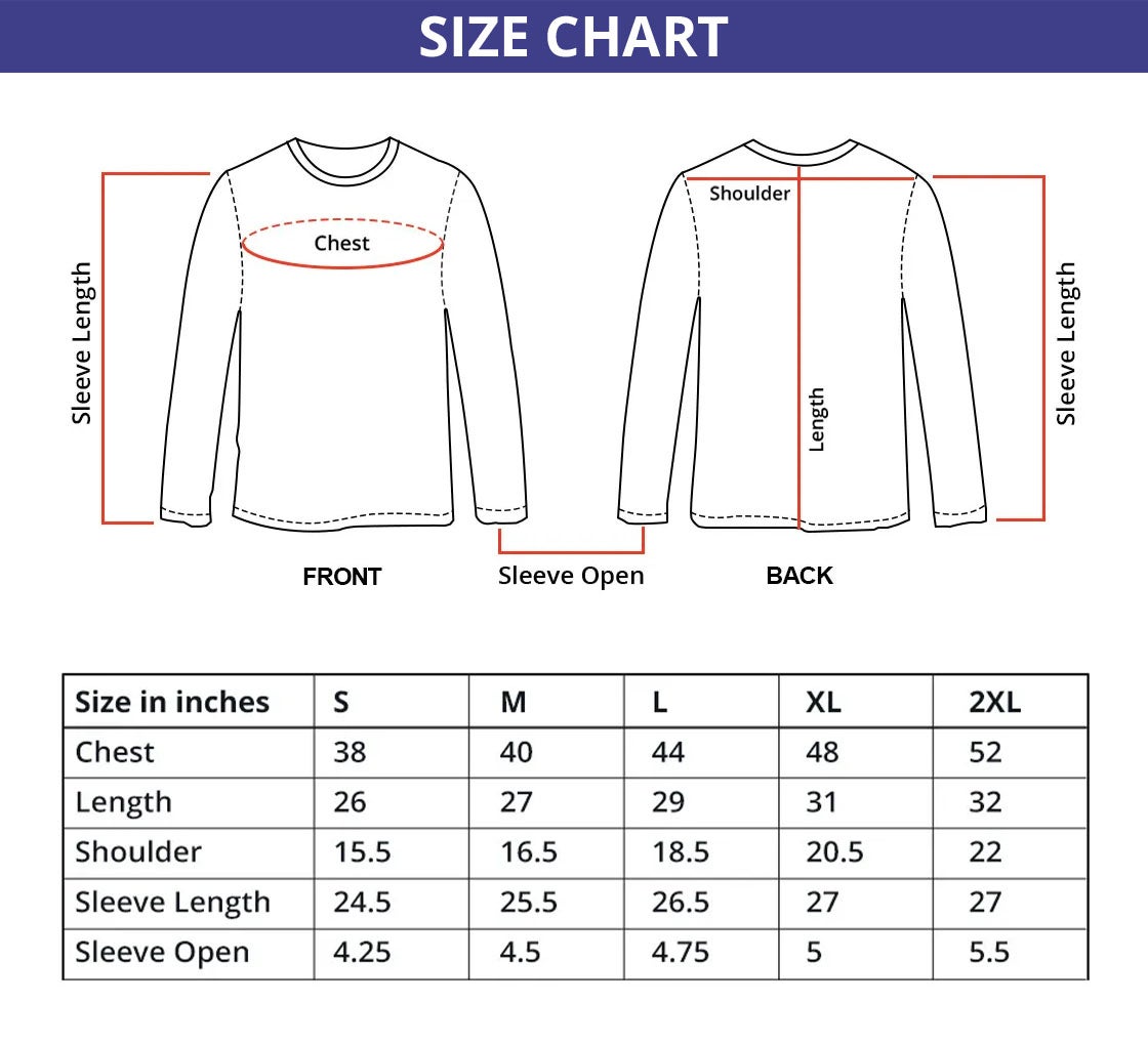 Shop for White Printed Long Sleeves Crew Neck T-Shirt | BannerBuzz