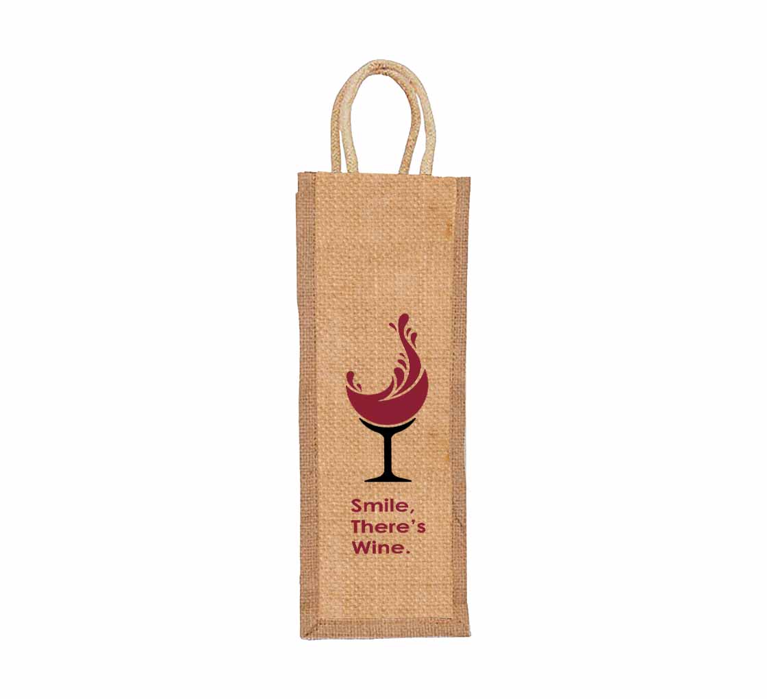 Jute wine bottle discount bags