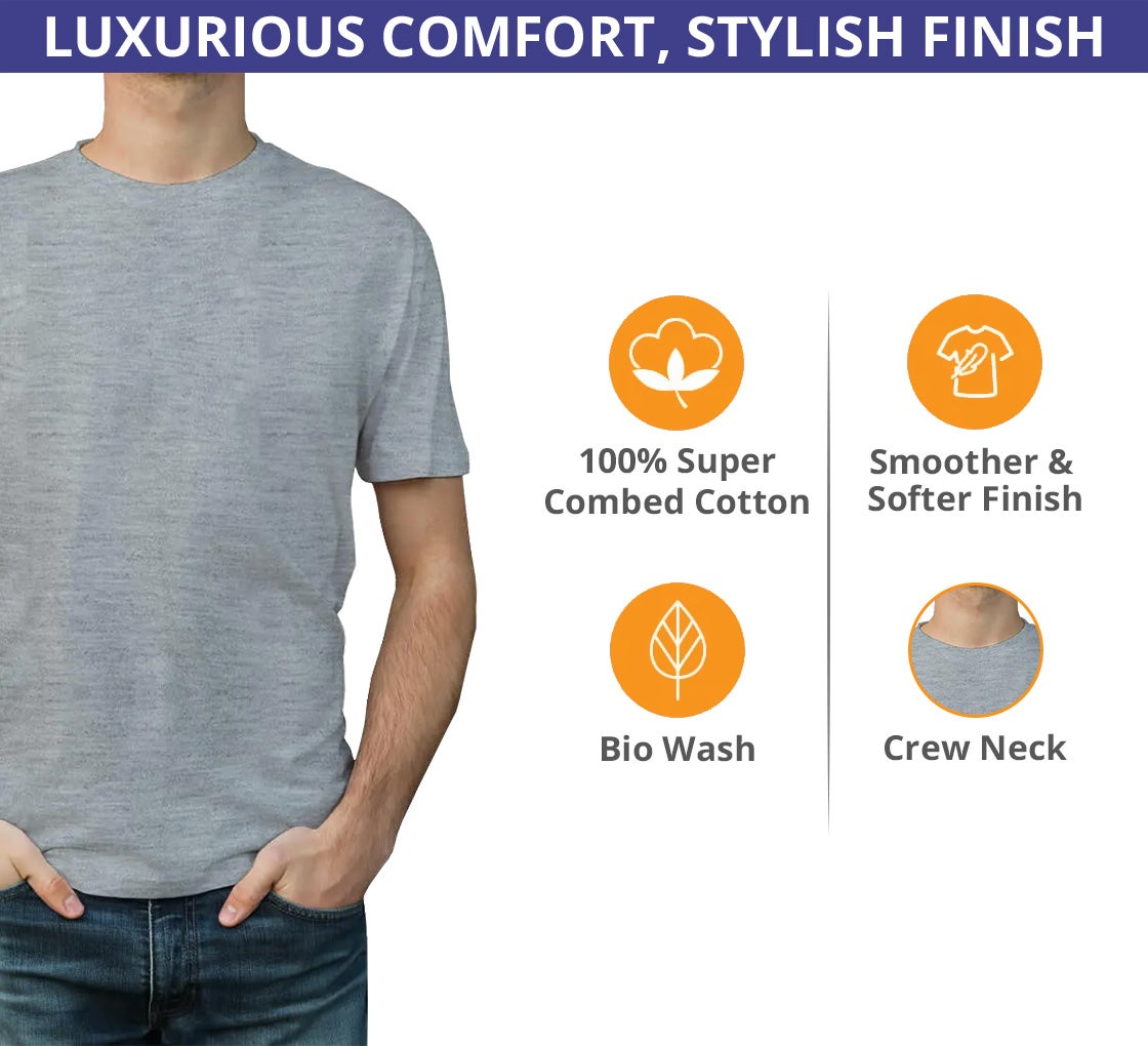 Buy Men's T-Shirt - Crew Neck & Get 20% Off | BannerBuzz CA