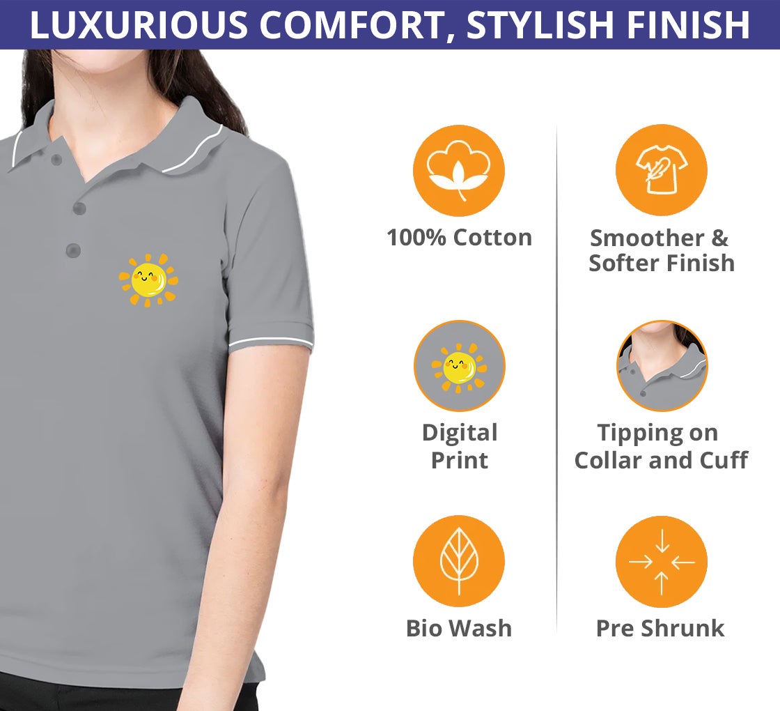 Women's Polo Shirt - Printed Online | Women's Polo Shirt - Printed