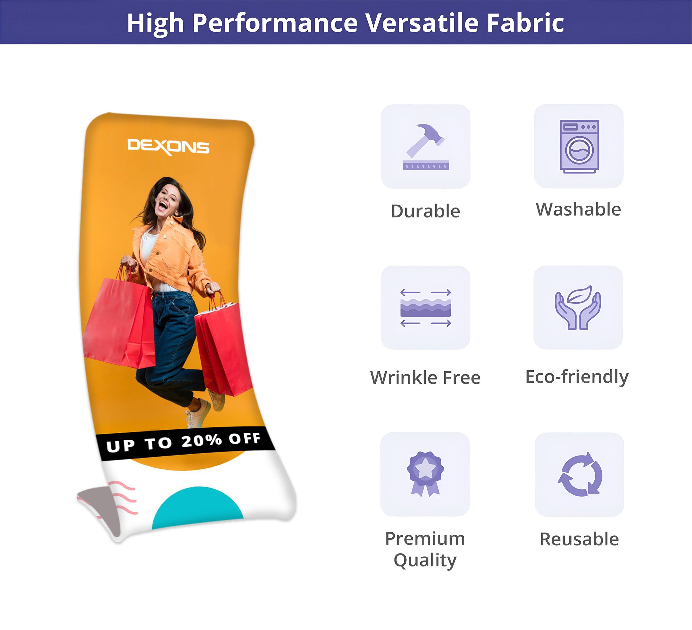 Fabric Display Stand Snake C