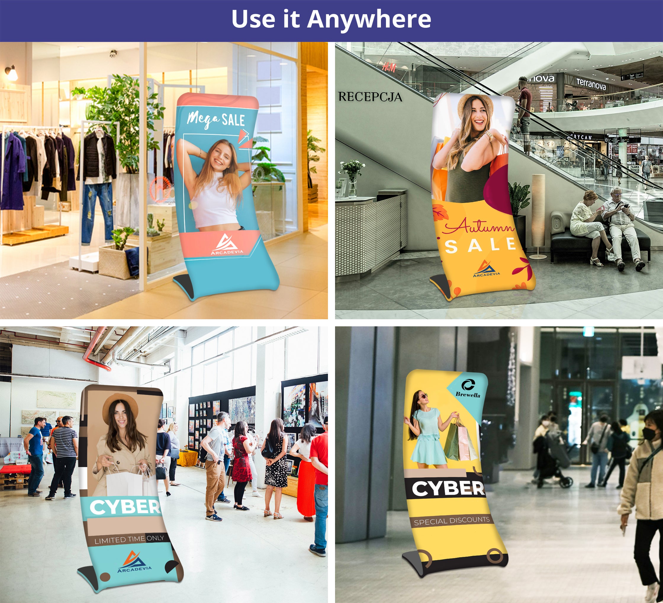 Fabric Display Stand Snake C