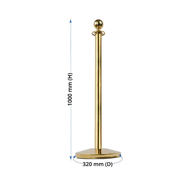 Crowd Control Stanchions With Velvet Rope