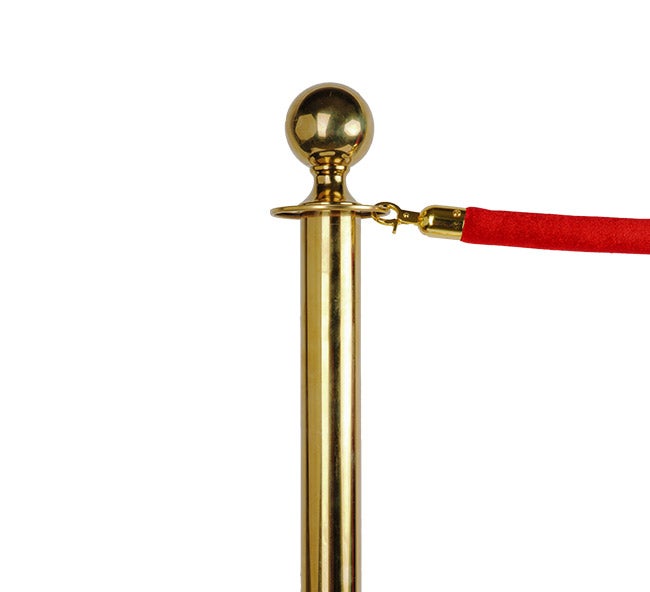 Crowd Control Stanchions With Velvet Rope