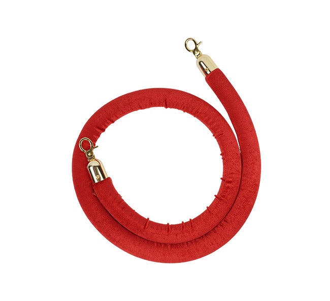 Crowd Control Stanchions With Velvet Rope