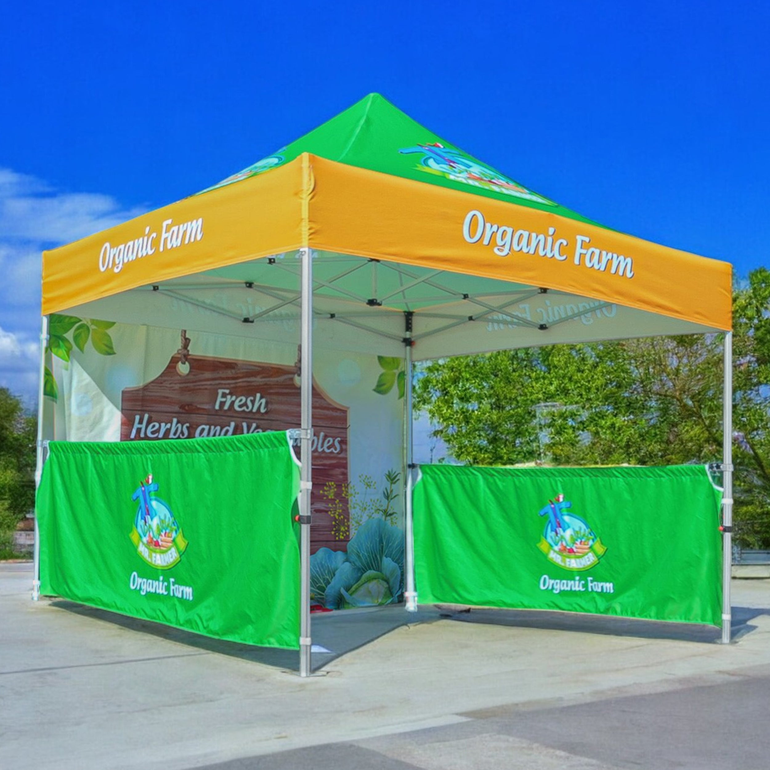 Custom Canopy Tent 10x10 Printed Aluminum Outdoor Pop Up Bubble