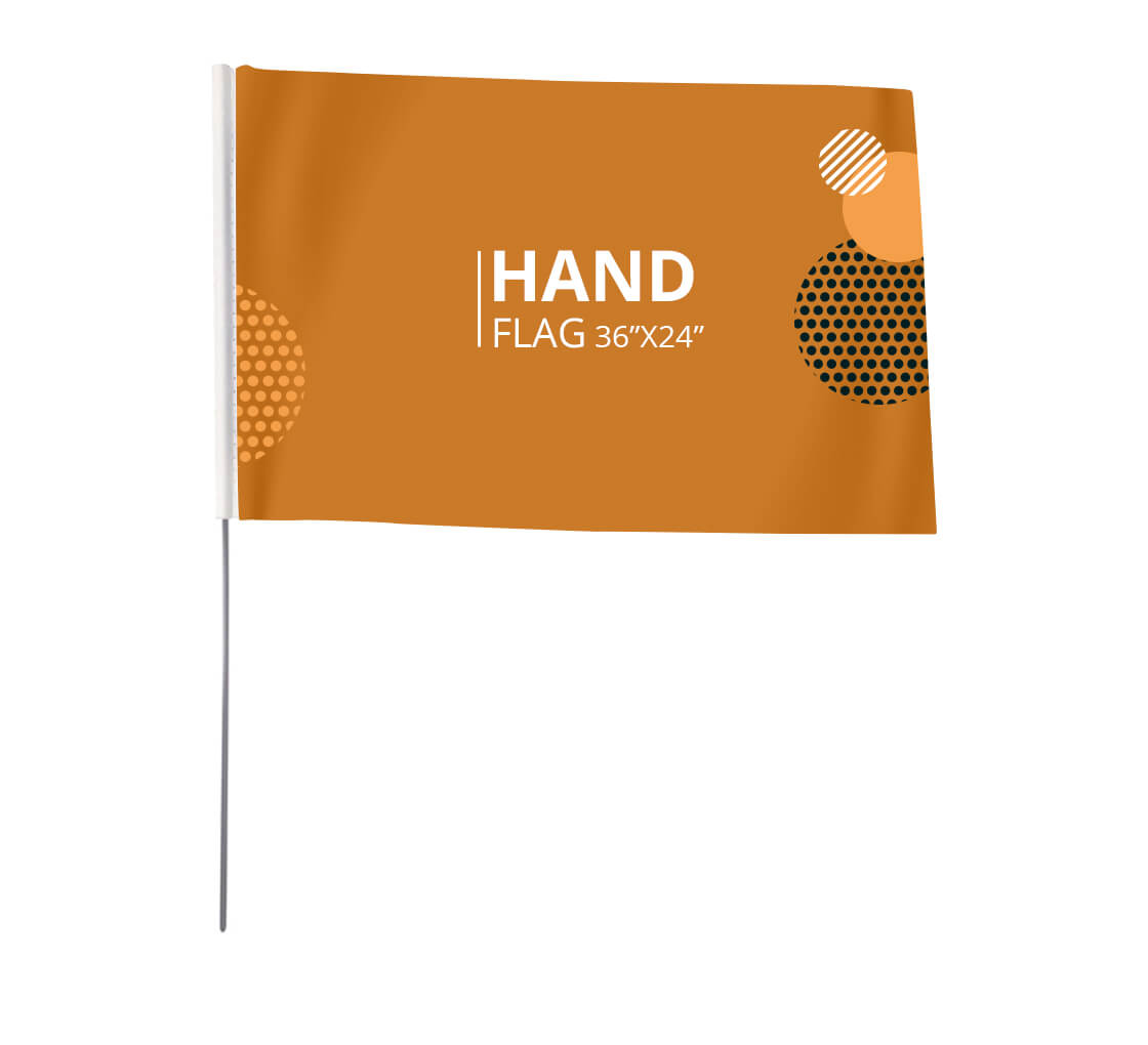 Hand Waving Flags