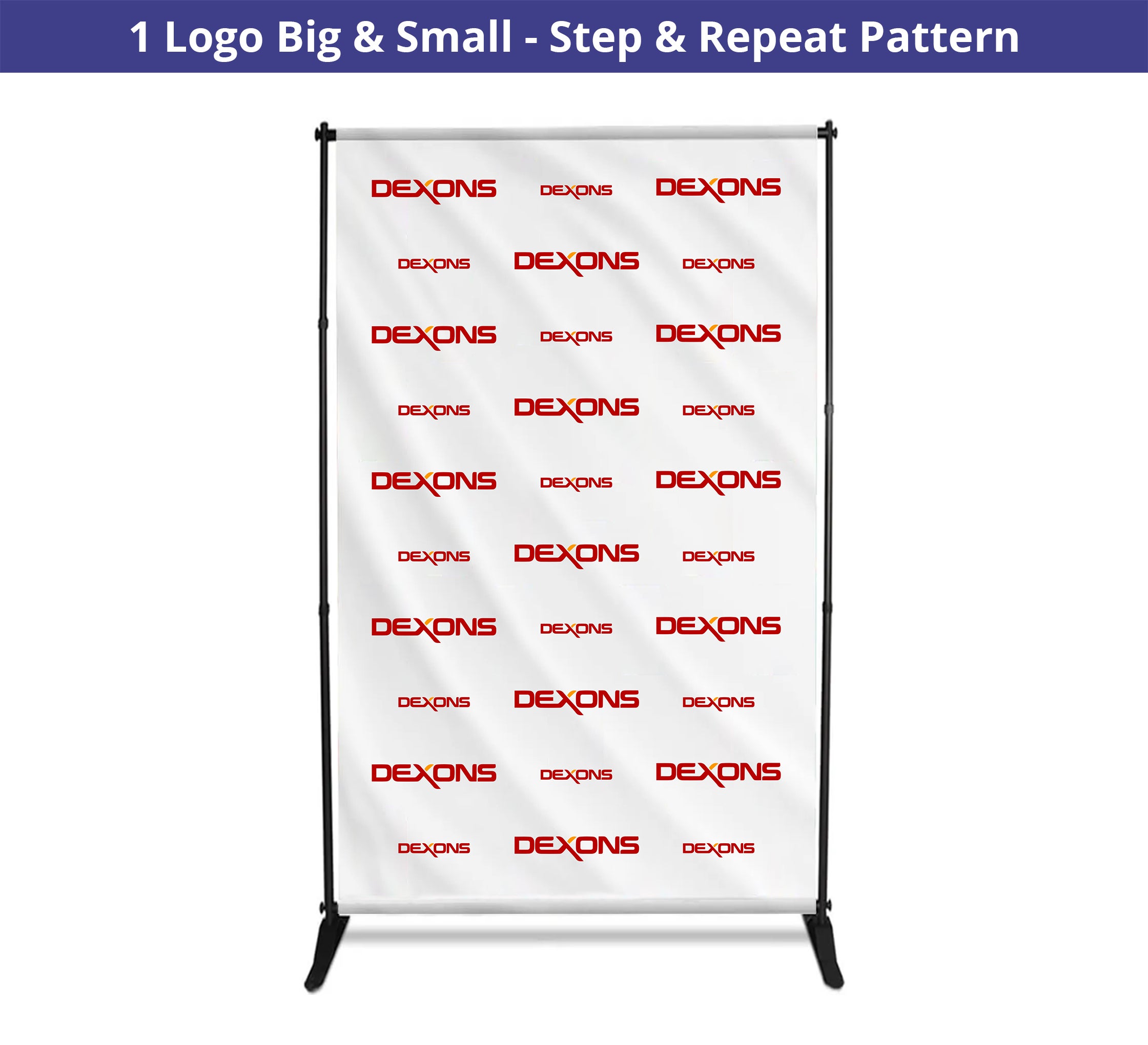 5 ft x 8 ft Step and Repeat Adjustable Banner Stands
