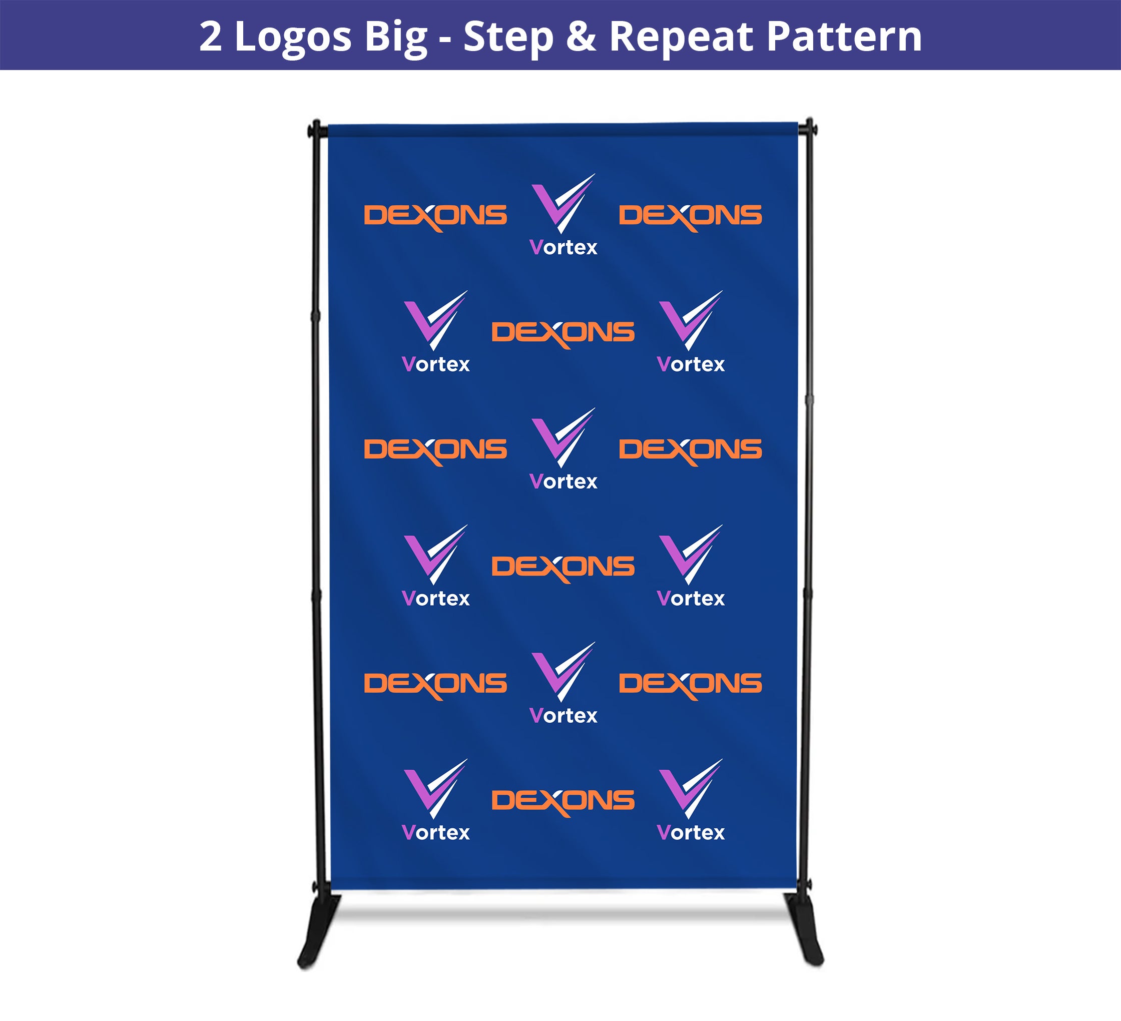5 ft x 8 ft Step and Repeat Adjustable Banner Stands