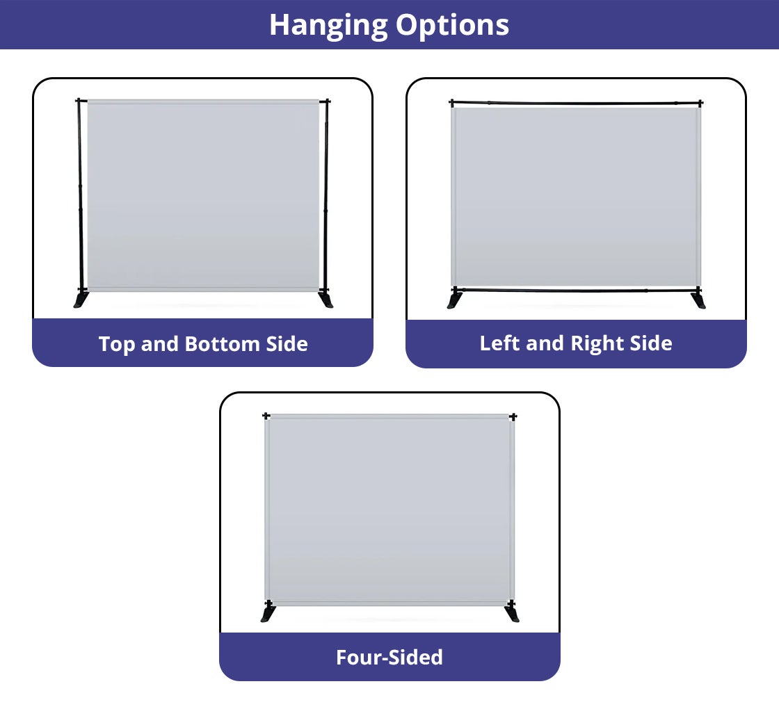 10ft x 8ft Step and Repeat Adjustable Banner Stands | Backdrops