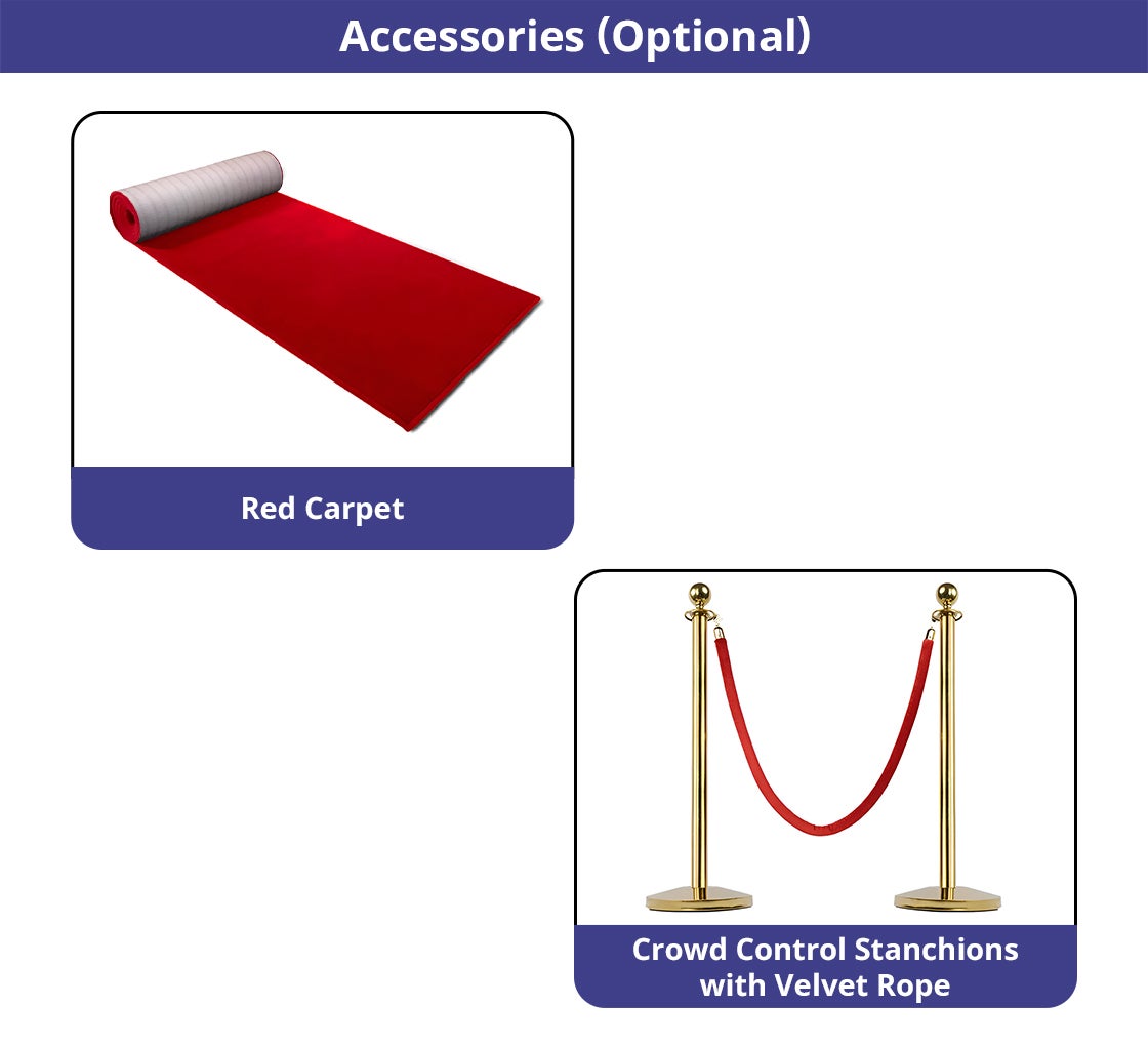 10 ft x 8 ft Step and Repeat Wall Box Fabric Display