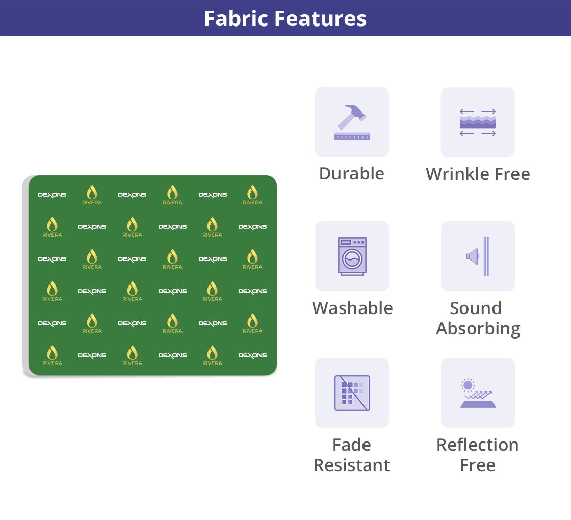 10 ft x 8 ft Step and Repeat Wall Box Fabric Display