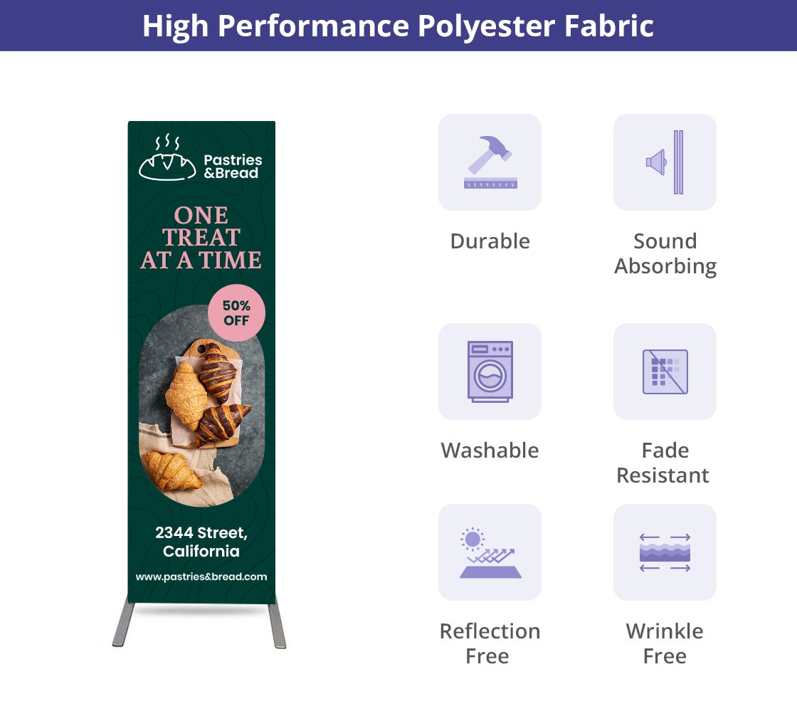 Economy EZ Extend Fabric Display Stand