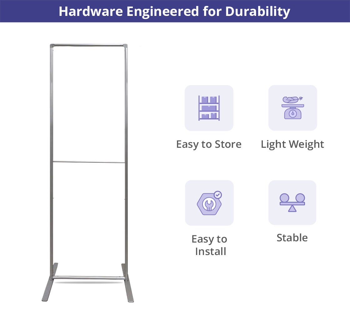 Economy EZ Extend Fabric Display Stand