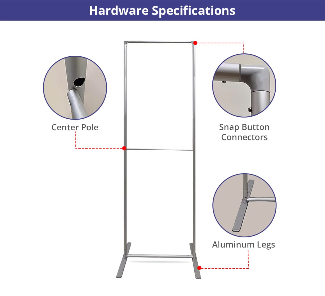 Economy EZ Extend Fabric Display Stand