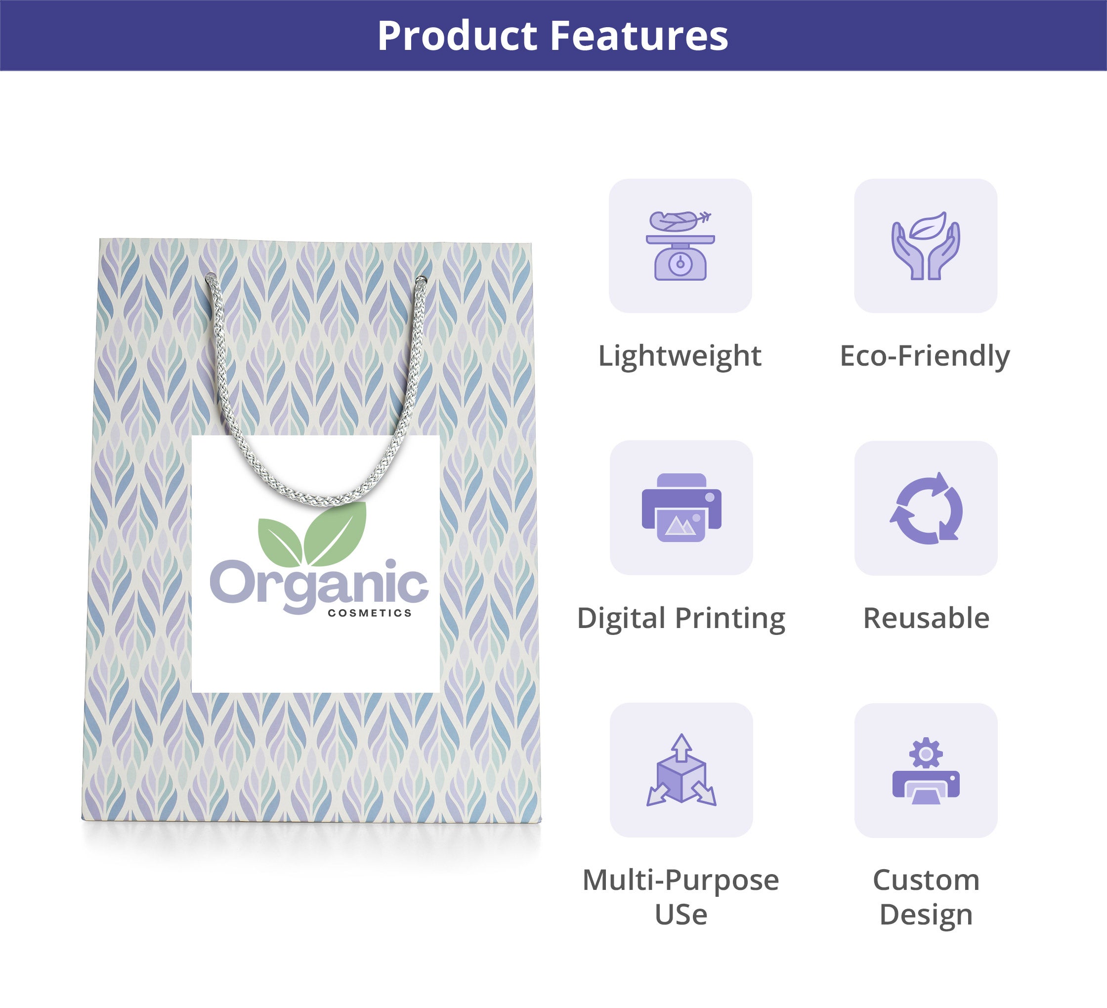 Printed Matte Paper Bags