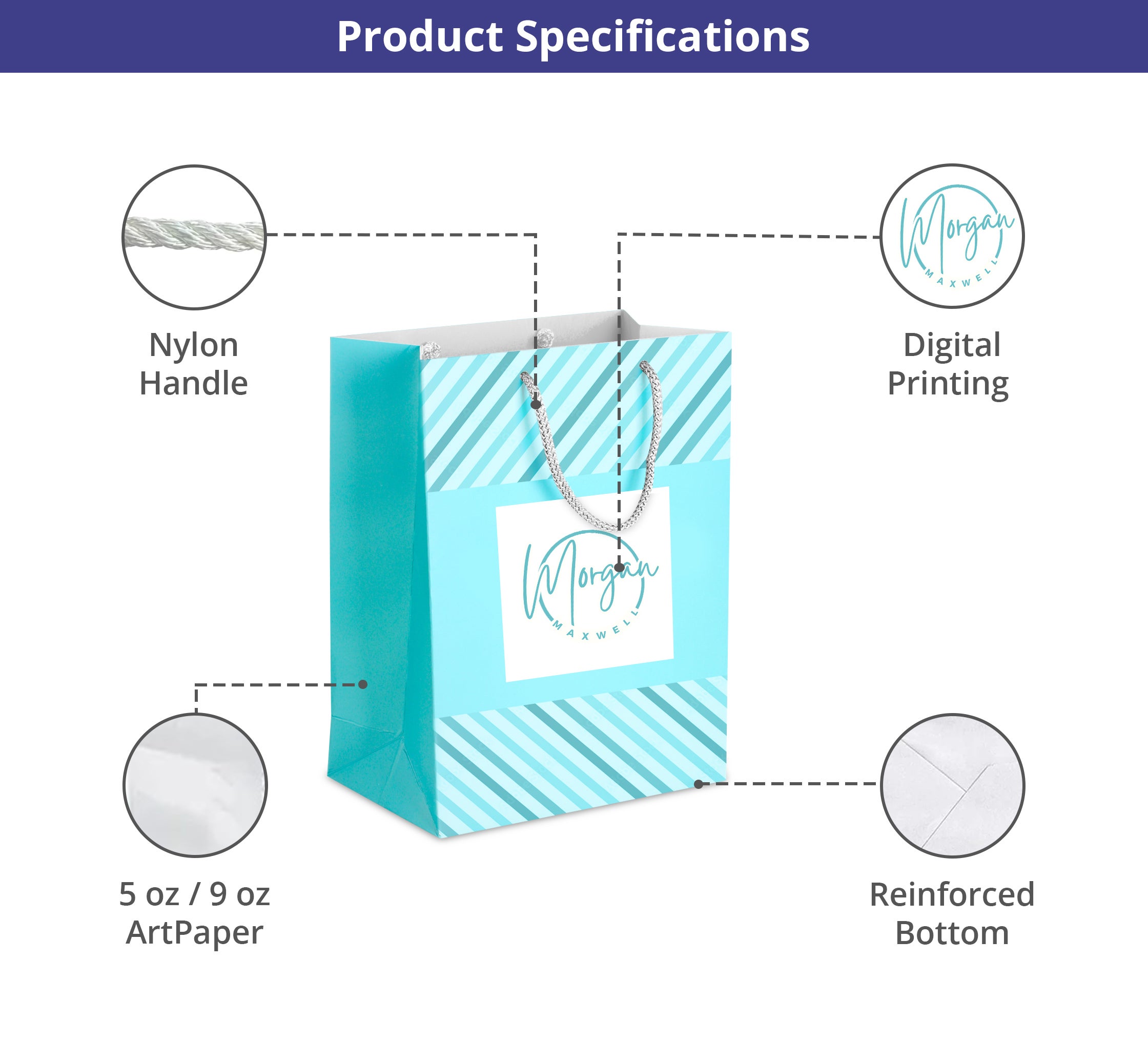 Printed Matte Paper Bags