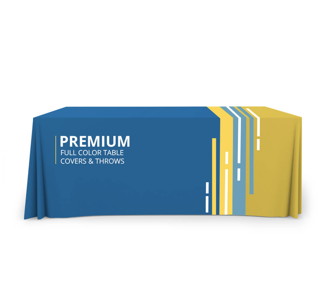 Premium Full Color Table Covers & Throws