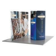 13ft Magnetic Modular Fabric Display - Tower Island Shape with Backwall