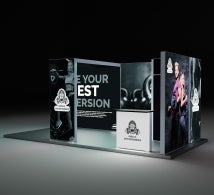 20 Ft Backlit Trade Show Display - Design 7