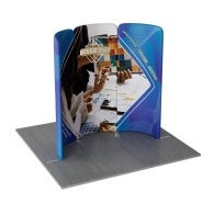 6.5ft Magnetic Modular Fabric Display - Curved Shape
