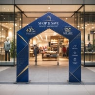 A-Shaped Display Archway for Events