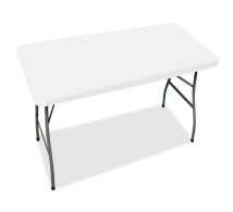 6 Ft Rectangle Table-Top Cover - White