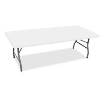 8 Ft Rectangle Table-Top Cover - White