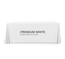 Premium White Table Covers & Throws