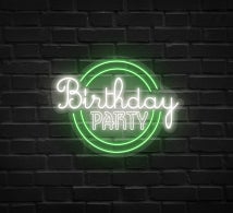 Birthday Party Neon Sign