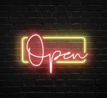 Restaurant Open Neon Sign